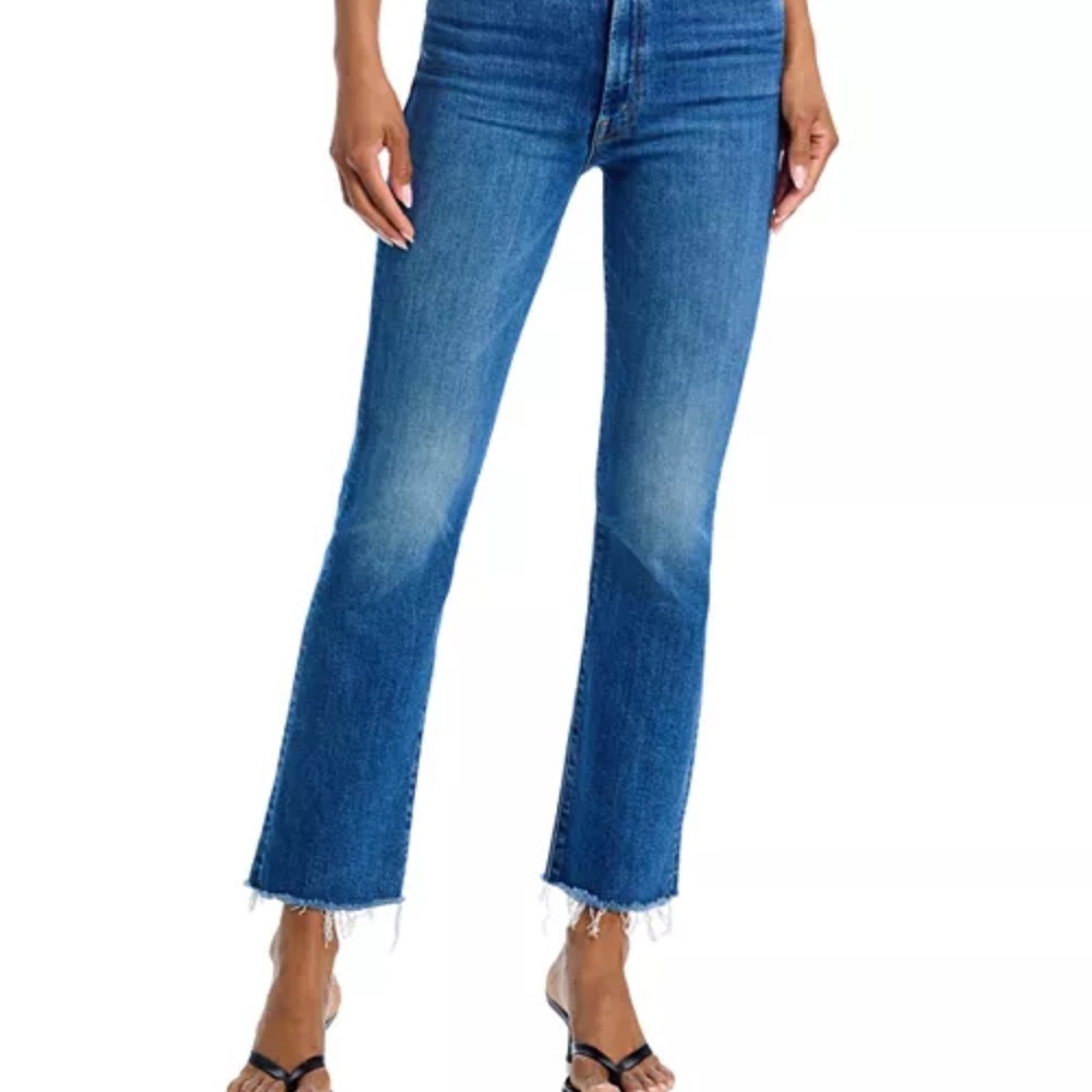The Hustler High Rise Flare Leg Ankle Jeans